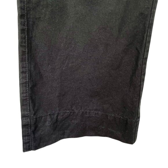Proenza Schouler White Label Black Cotton Linen Wide Leg Pants Sz S - Picture 12 of 15